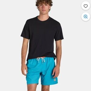 Neff Blue and Orange Board Shorts Quick-Dry Swimwear